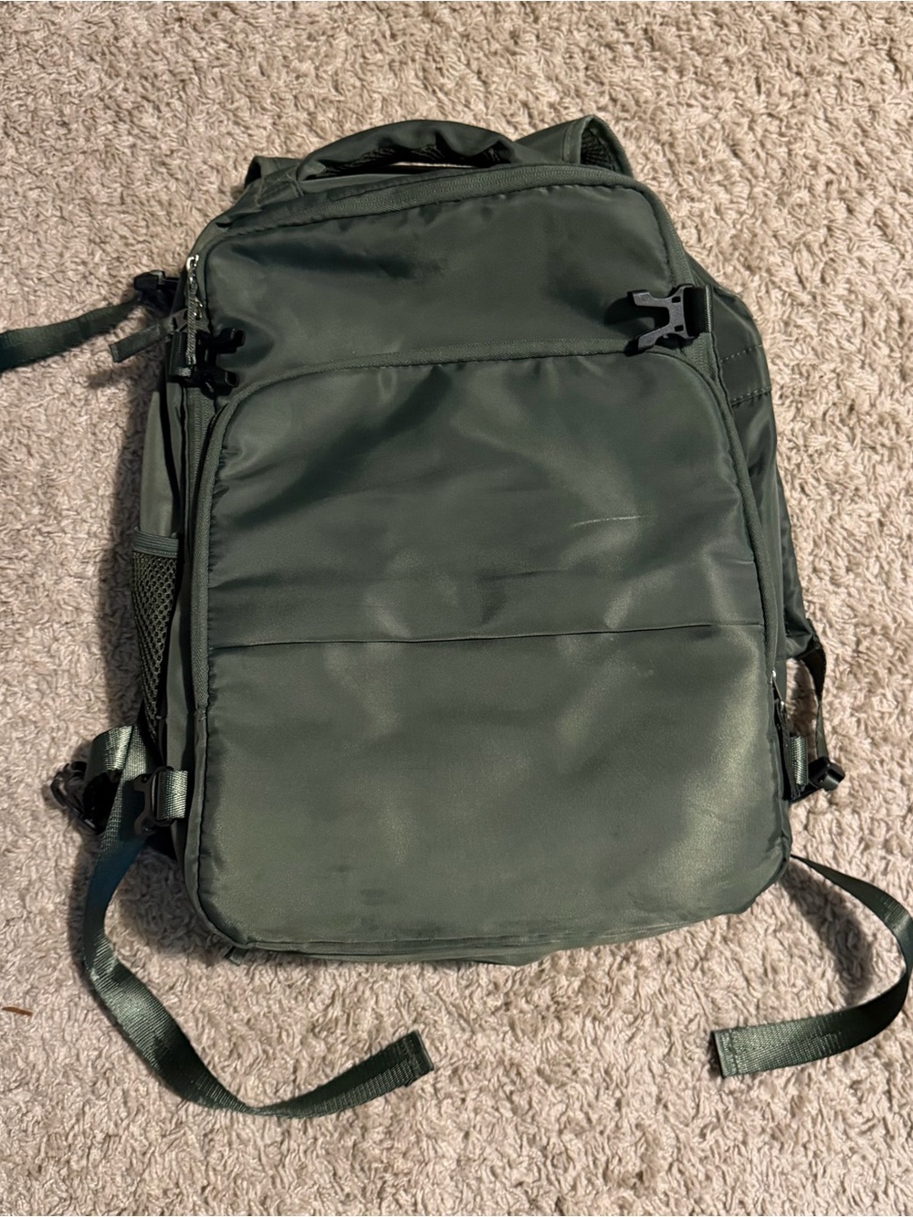 sinaliy green travel multi compartment backpack